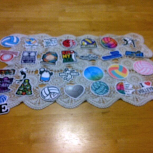 Volleyball stickers for cellphones, laptop, lockers, crafts, scrapbooking - Picture 1 of 6